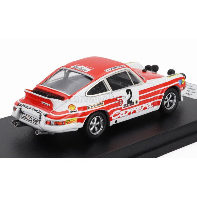 TROFEU PORSCHE 911 CARRERA RS COUPE (night version) N 2 RALLY TOUR DE CORSE 1972 GERARD LARROUSSE - CHRISTIAN DELFERIER - WHITE