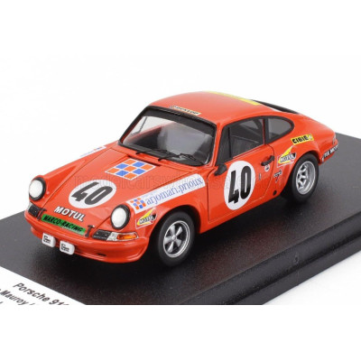 TROFEU PORSCHE 911S COUPE N 40 24h LE MANS 1972 PIERRE MAUROY - MARCEL MIGNOT - ORANGE 1/43