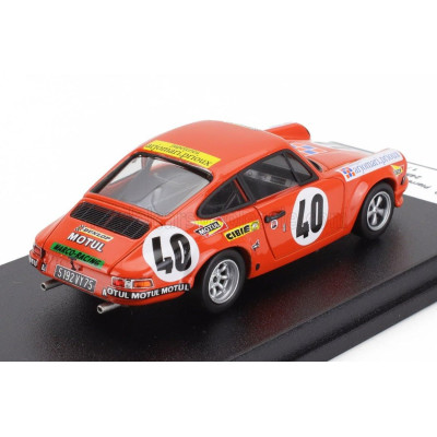 TROFEU PORSCHE 911S COUPE N 40 24h LE MANS 1972 PIERRE MAUROY - MARCEL MIGNOT - ORANGE 1/43