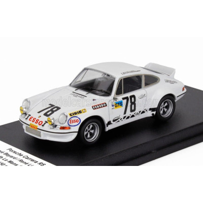 TROFEU PORSCHE 911 CARRERA RS COUPE N 78 24h LE MANS 1973 HERVE BAYARD - RENE LIGONNET - WHITE 1/43