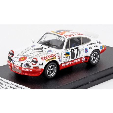 TROFEU PORSCHE 911 CARRERA RSR N 67 24h LE MANS 1974 WILLIAM VOLLERY - ERIC VOLLERY - ROGER DORCHY - WHITE GREEN 1/43
