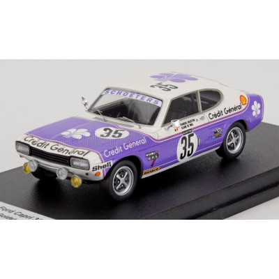 TROFEU FORD ENGLAND CAPRI 3000 GLX N 35 24h SPA 1973 FRANCOIS GOLDSTEIN - CLAUDE DE WAEL - PURPLE WHITE 1/43