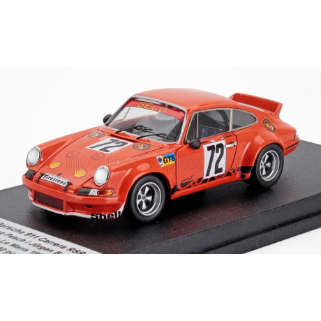 TROFEU PORSCHE 911 CARRERA RSR N 72 24th LE MANS 1974 FRANZ PESCH - JURGEN BARTH - ORANGE 1/43