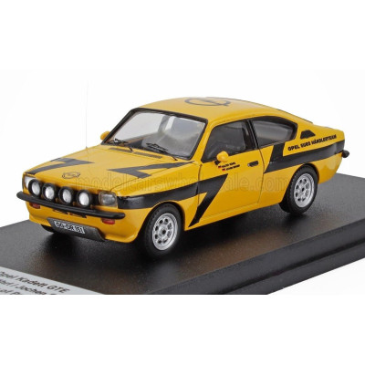 TROFEU OPEL KADETT GTE N 0 TEST CAR RALLY MONTECARLO 1975 WALTER ROHRL - JOCHEN BERGER - YELLOW BLACK 1/43