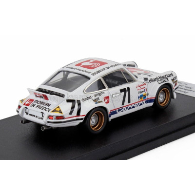 TROFEU PORSCHE 911 CARRERA RSR COUPE N 71 24h LE MANS 1975 JOEL LAPLACETTE - CLAUDE PIGEON - ALAIN LEROUX - WHITE 1/43