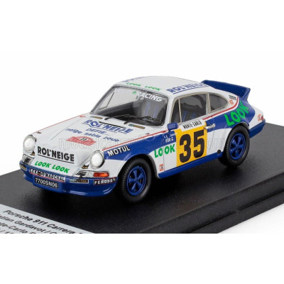 TROFEU PORSCHE 911 CARRERA RS COUPE (night version) N 35 RALLY MONTECARLO 1978 CHRISTIAN GARDAVOT - GEORGES OTTO - WHITE BLUE 1/
