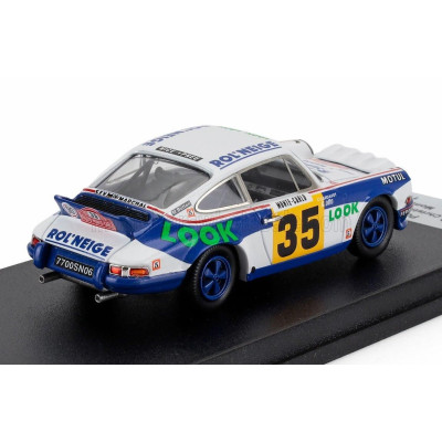 TROFEU PORSCHE 911 CARRERA RS COUPE (night version) N 35 RALLY MONTECARLO 1978 CHRISTIAN GARDAVOT - GEORGES OTTO - WHITE BLUE 1/