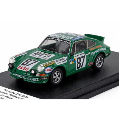 TROFEU PORSCHE 911 SCF COUPE N 87 24h LE MANS 1975 RENE BOUBET - PHILIPPE DERMAGNE - GREEN 1/43