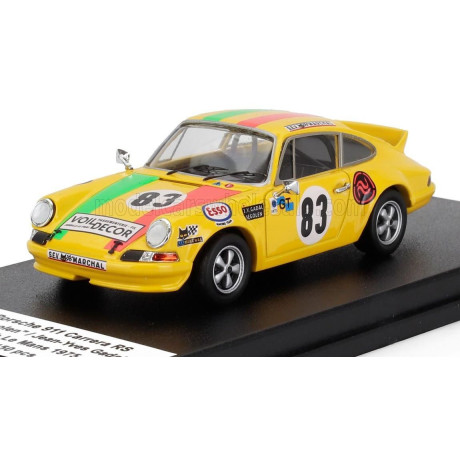 TROFEU PORSCHE 911 CARRERA RS COUPE TEAM JEAN YVES GADAL N 83 24h LE MANS 1975 ANDRE GAHINET (SEGOLEN) - JEAN YVES GADAL - YELLO