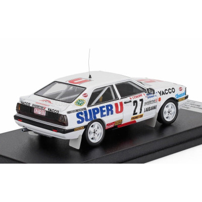 TROFEU AUDI QUATTRO COUPE N 27 RALLY MONTECARLO 1987 MAURICE CHOMAT - MICHEL ROISSARD - WHITE 1/43