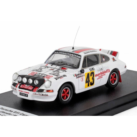 TROFEU PORSCHE 911 CARRERA RS COUPE (night version) N 43 RALLY MONTECARLO 1978 ROBERTO GIANELLO - MASSIMO SGHEDONI - WHITE 1/43