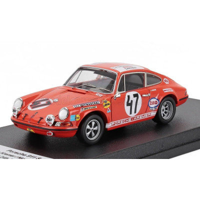 TROFEU PORSCHE 911S COUPE TEAM ECURIE LUXEMBOURG N 47 WINNER GT CLASS 24h LE MANS 1970 ERWIN KREMER - NICOLAS KOOB - ORANGE 1/43