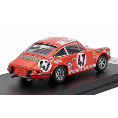 TROFEU PORSCHE 911S COUPE TEAM ECURIE LUXEMBOURG N 47 WINNER GT CLASS 24h LE MANS 1970 ERWIN KREMER - NICOLAS KOOB - ORANGE 1/43