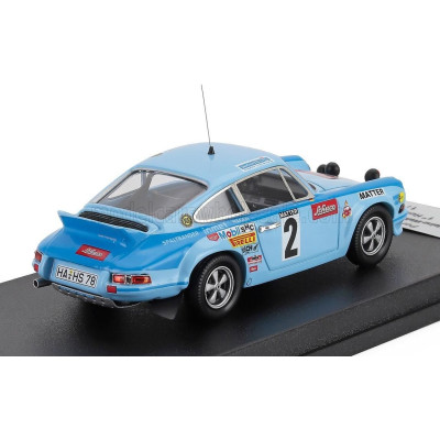 TROFEU PORSCHE 911 CARRERA RS COUPE (night version) N 2 WINNER RALLY HUNSRUCK 1976 HEINZ WALTER SCHEWE - WOLFANG DRUBA - LIGHT B
