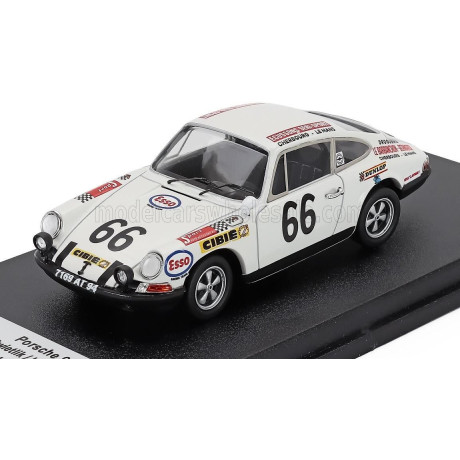 TROFEU PORSCHE 911S COUPE N 66 24h LE MANS 1970 CLAUDE SWIETLIK - JEAN CLAUDE LAGNIEZ - WHITE 1/43