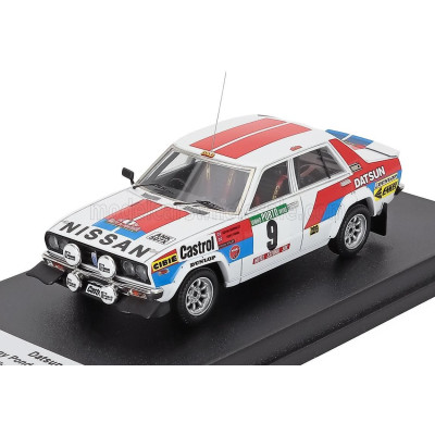TROFEU DATSUN 160J (night version) N 9 RALLY PORTUGAL 1982 TONY POND - KEVIN GORMLEY - WHITE RED BLUE 1/43