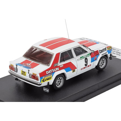 TROFEU DATSUN 160J (night version) N 9 RALLY PORTUGAL 1982 TONY POND - KEVIN GORMLEY - WHITE RED BLUE 1/43