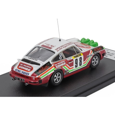 TROFEU PORSCHE 911 CARRERA (night version) RS N 98 RALLY MONTECARLO 1979 JEAN PIERRE BALLET - ROBERT MICHEL - RED WHITE 1/43