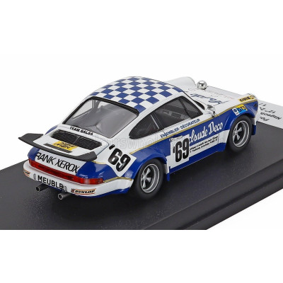 TROFEU PORSCHE 911 CARRERA RS (night version) N 69 24h LE MANS 1974 LUCIEN NAGEOTTE - PIERRE LAFFEACH - JF JAUNET - WHITE BLUE 1