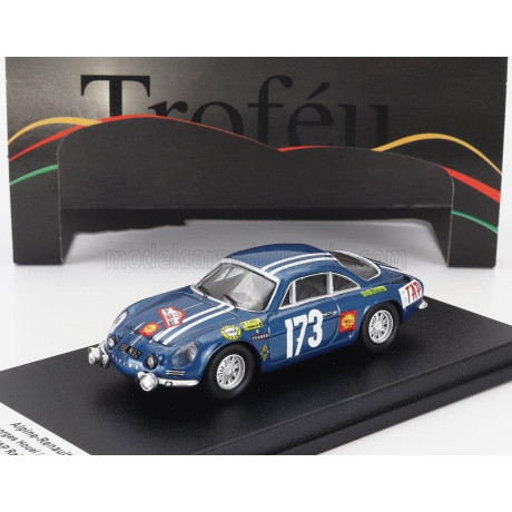TROFEU RENAULT ALPINE A110 (night version) N 173 RALLY TAP 1968 GEORGES HOUEL - JEAN GOSSELIN - BLUE 1/43