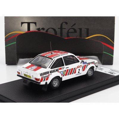 TROFEU FORD ENGLAND ESCORT MKII (night version) N 2 1000 RALLY LAKES 1979 HANNU MIKOLA - ARNE HERTZ - WHITE RED 1/43