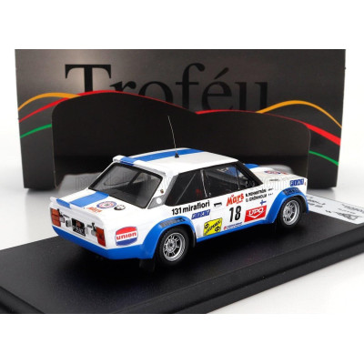 TROFEU FIAT 131 ABARTH (night version) N 18 4th RALLY 1000 LAKES 1979 ULF GRONHOLM - BOB REHNSTROM - WHITE BLUE 1/43
