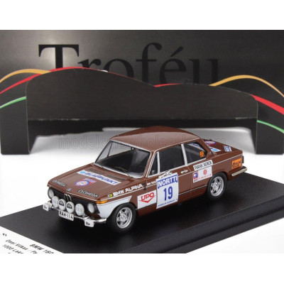 TROFEU BMW 1602 (night version) N 19 RALLY 1000 LAKES 1974 ONNI VILKAS - PAAVO RIIKONEN - BROWN 1/43