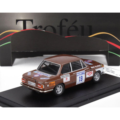 TROFEU BMW 1602 (night version) N 19 RALLY 1000 LAKES 1974 ONNI VILKAS - PAAVO RIIKONEN - BROWN 1/43