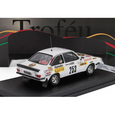 TROFEU FORD ENGLAND ESCORT RS 2000 (night version) N 253 RALLY MONTECARLO 1980 MARCO MARCHESINI - GIANNI CAORSI - WHITE 1/43