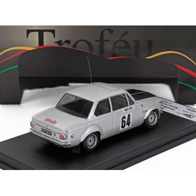 TROFEU BMW 2002Ti (night version) N 64 RALLY MONTECARLO 1969 PIERRE MAUBLANC - CATHY PITT - SILVER 1/43