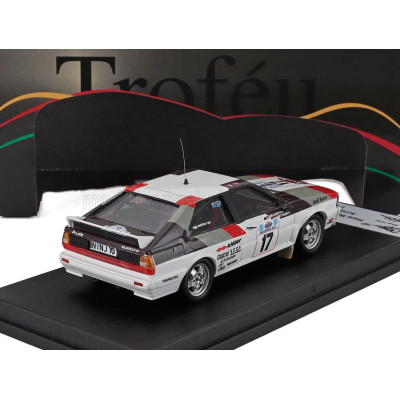 TROFEU AUDI QUATTRO (night version) N 17 RALLY ACROPOLIS 1981 FRANZ WITTMANN - KURT NESTINGER - WHITE BLACK RED 1/43
