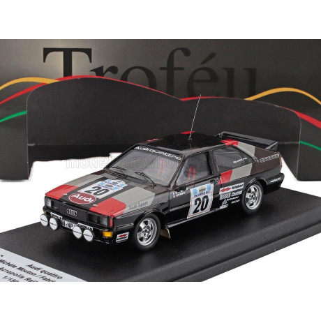 TROFEU AUDI QUATTRO (night version) N 20 RALLY ACROPOLIS 1981 MICHELE MOUTON - FABRIZIA PONS - BROWN 1/43