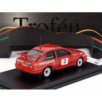 TROFEU FORD ENGLAND SIERRA RS COSWORTH N 3 WINNER RALLY FOREST STAGES 1989 COLIN McRAE - DEREK RINGER - RED 1/43