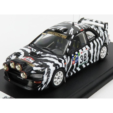 TROFEU SUBARU IMPREZA WRC N 38 RALLY OF PORTUGAL 2001 N.HEATH - S.LANCASTER - WHITE BLACK 1/43