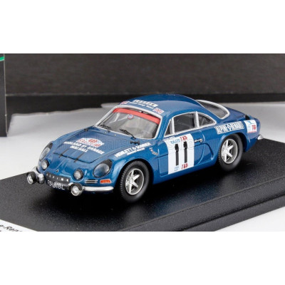 TROFEU RENAULT ALPINE A110 (night version)  N 11 RALLY TAP 1972 PETER SMITH - PAUL RUSSELL - BLUE 1/43