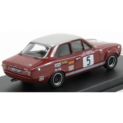 TROFEU FORD ENGLAND ESCORT MKI 1300 GT N 5 TROPHEE DE L'AVENIR ZOLDER 1968 Y.FONTAINE - BORDEAUX SILVER 1/43