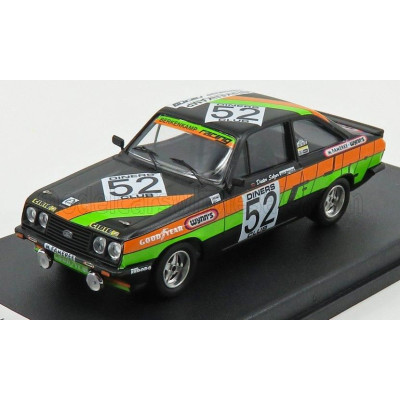 TROFEU FORD ENGLAND ESCORT MKII RS2000 N 52 WINNER CLASS 24h SPA 1979 A.BEAUCHEF - D.SELZER - K.MAUER - BLACK ORANGE GREEN 1/43