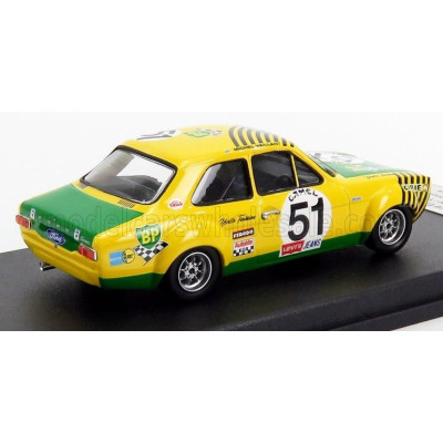 TROFEU FORD ENGLAND ESCORT MKI N 51 24h SPA FRANCORCHAMPS 1971 H.AKERSLOOT - Y.FONTAINE - YELLOW GREEN 1/43