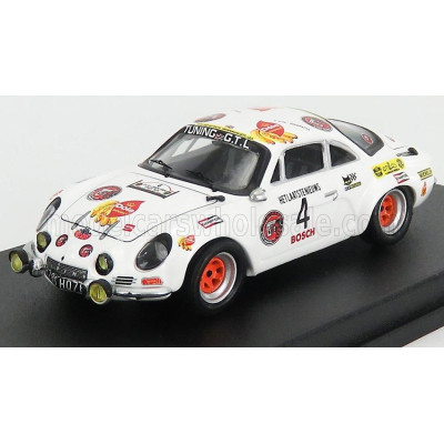 TROFEU RENAULT A110 ALPINE (night version) N 4 2nd RALLY YPRES 1974 PEDRO - E.SYMENS - WHITE 1/43