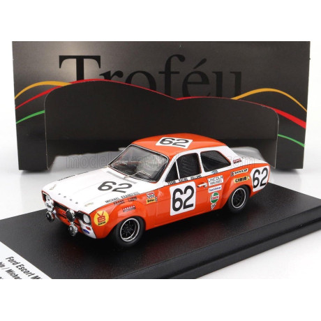 TROFEU FORD ENGLAND ESCORT MKI (night version) N 62 24h SPA FRANCORCHAMPS 1970 FRANS LUBIN - MICHAEL KRANEFUSS - ORANGE WHITE 1/