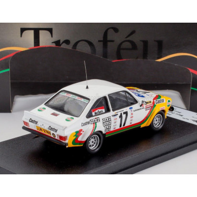 TROFEU FORD ENGLAND ESCORT MKII (night version) N 17 BOUCLES DE SPA 1979 MARC DUEZ - FREDY FRANSSEN - WHITE YELLOW 1/43