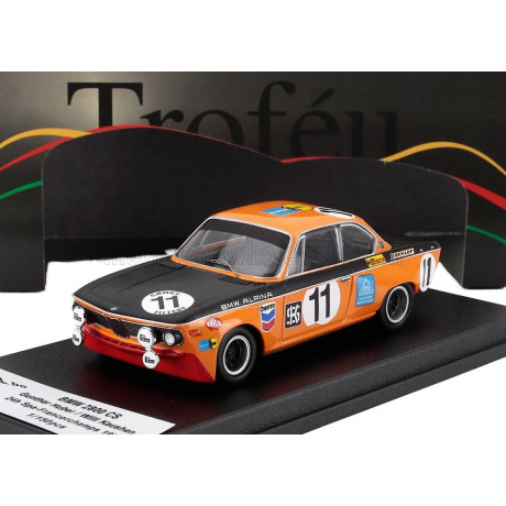 TROFEU BMW 2800 CS ALPINA (night version) N 11 24h SPA FRANCORCHAMPS 1971 GUNTHER HUBER - WILLI KAUSHEN - YELLOW BLACK RED 1/43
