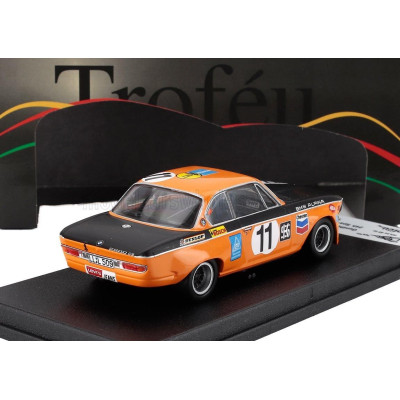 TROFEU BMW 2800 CS ALPINA (night version) N 11 24h SPA FRANCORCHAMPS 1971 GUNTHER HUBER - WILLI KAUSHEN - YELLOW BLACK RED 1/43