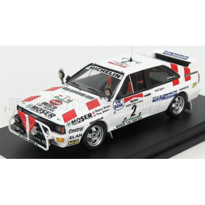 TROFEU AUDI QUATTRO N 2 6th RALLY BANDAMA 1986 W.WIEDNER - F.ZEHETNER - WHITE RED 1/43