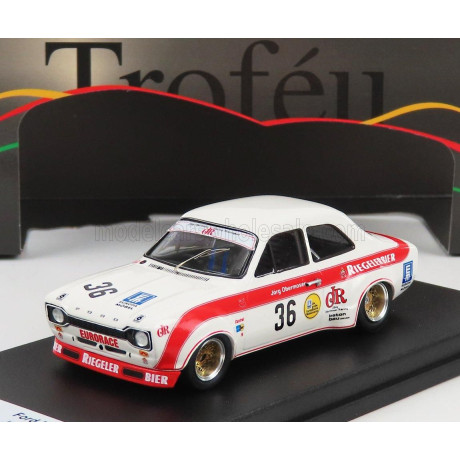 TROFEU FORD ENGLAND ESCORT MKI N 36 NURBURGRING 1973 JORG OBERMOSER - WHITE RED 1/43