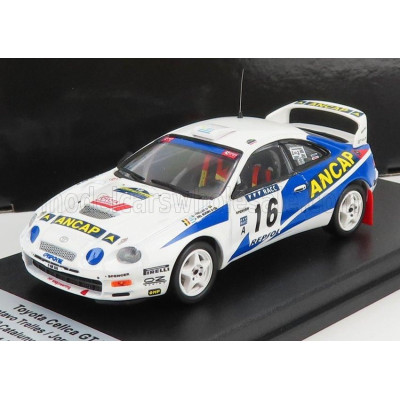 TROFEU TOYOTA CELICA GT-FOUR N 16 RALLY CATALUNYA 1995 G.TRELLES - J.DEL BUONO - WHITE BLUE 1/43