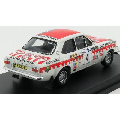 TROFEU FORD ENGLAND ESCORT MKI BLAUPUNKT TEAM COLT RACING WINNER RALLY 1000 LAKES 1973 T.MAKINEN - H.LIDDON - WHITE RED 1/43