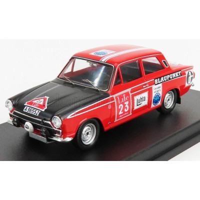 TROFEU FORD ENGLAND LOTUS CORTINA N 23 RALLY 1000 LAKES 1965 B.SODERSTROM - B.OHLSSON - RED BLACK 1/43