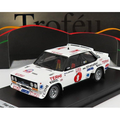 TROFEU FIAT 131 ABARTH N 8 RALLY 1000 LAKES 1978 S.LAMPINEN - J.MARKKANEN - WHITE 1/43