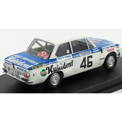 TROFEU BMW 2002ti N 46 RALLY MONTECARLO 1973 R.HAINBACH - W.BIEBINGER - WHITE BLUE 1/43
